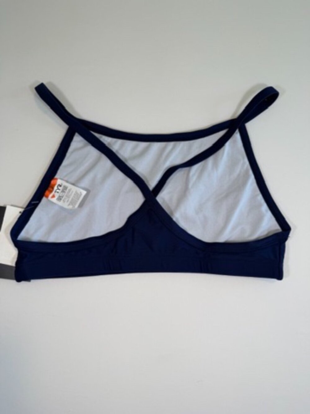 TYR Solid Durafast One Diamondback Navy Blue Workout Bikini Swimsuit XL NWT - Picture 4 of 12